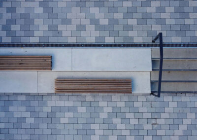 Draufsicht Treppe