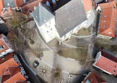 Draufsicht Kirchplatz St. Dionysius, Havixbeck